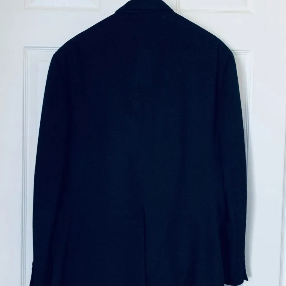 NORDSTROM CLASSICS 100% Cashmere Double Breasted Sport Jacket Black Men’s